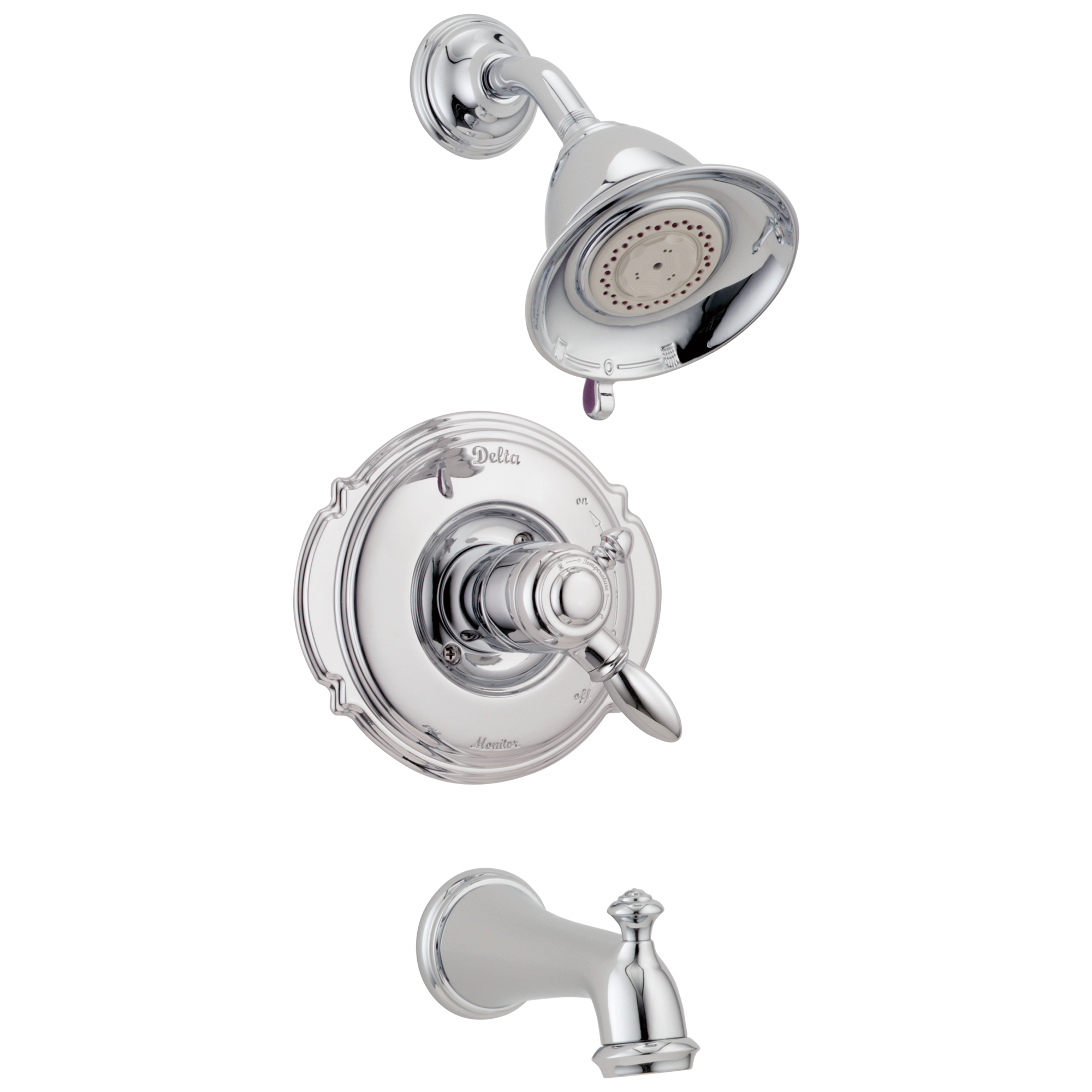 T17455 Для ванны и душа Monitor® 17 Series Delta Faucet Victorian Хром