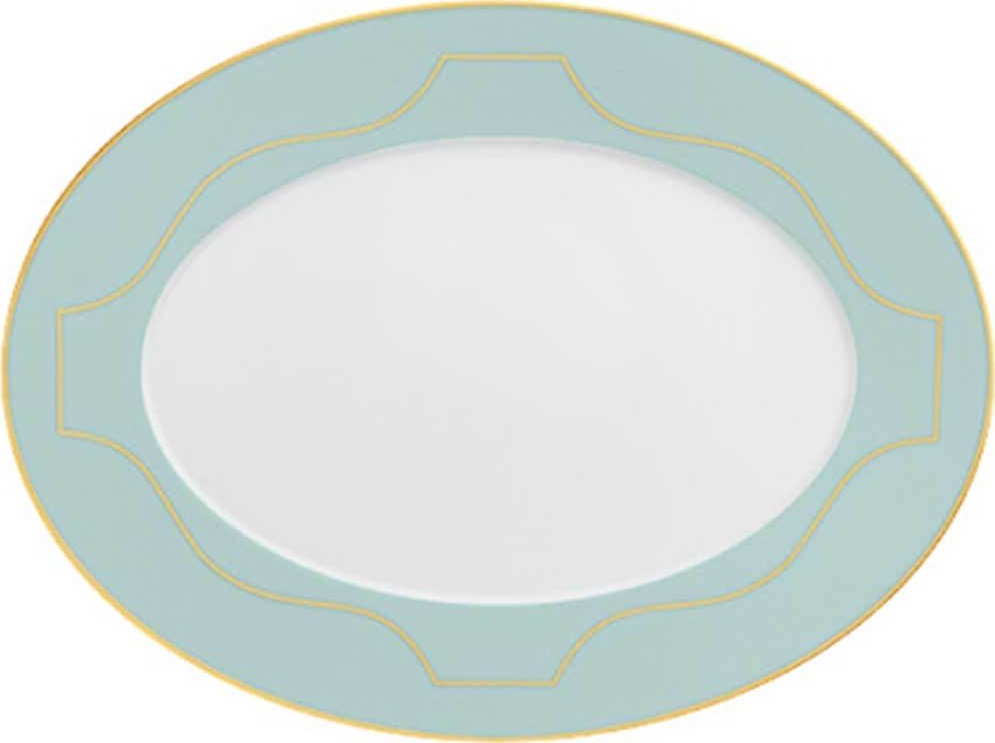 10550940 Furstenberg Блюдо овальное Furstenberg "Эсте" 36см (Карло Даль Бьянко) Фарфор 