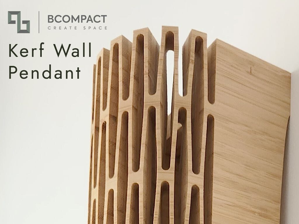 Бамбуковый настенный светильник Bcompact Kerf ARCH-00110918 - Вид №2