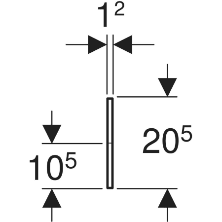 430060226 Фронтальная декоративная панель Geberit Bambini для детской раковины, для четырех смесителей для раковины, более низкая раковина справа Geberit  - Вид №2