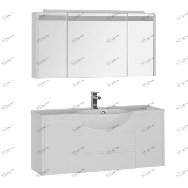 Комплект мебели Aquanet Лайн 120 белый 00167608