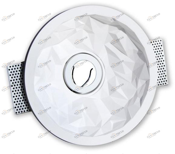 GESSO Встраиваемый в потолок держатель точечного светильника из гипса  817 