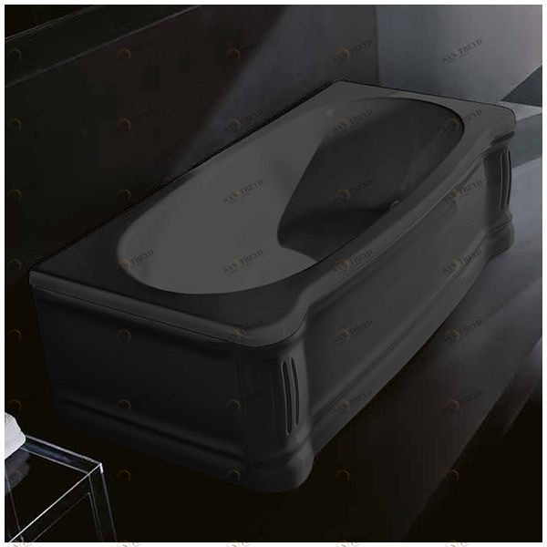 Ванна Gruppo treesse New Classic VTL-V6770-DX-C чёрная прямоугольная правая VTLV6770DXC