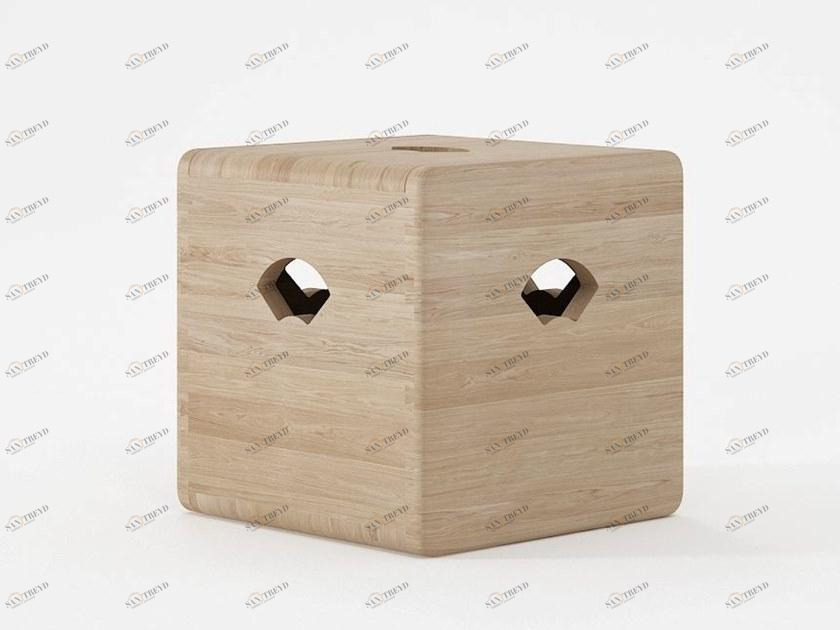 KARPENTER Пуф для хранения из массива дерева East Ea09-oo, ea09-wo