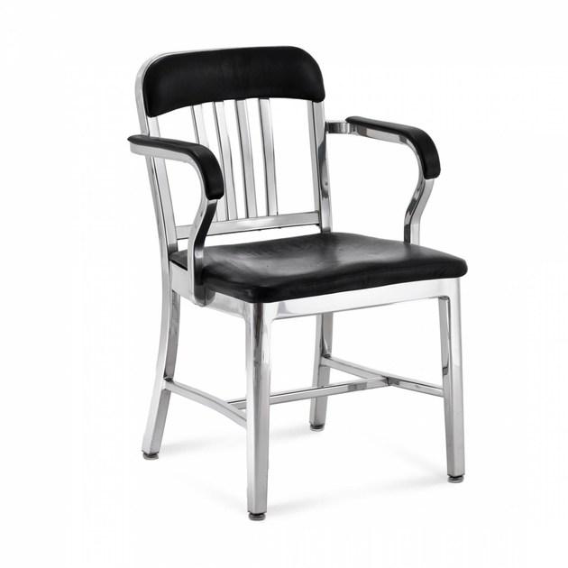 Emeco Алюминиевый стул с подлокотниками Navy® upholstered sun-id-1412369 - Вид №1