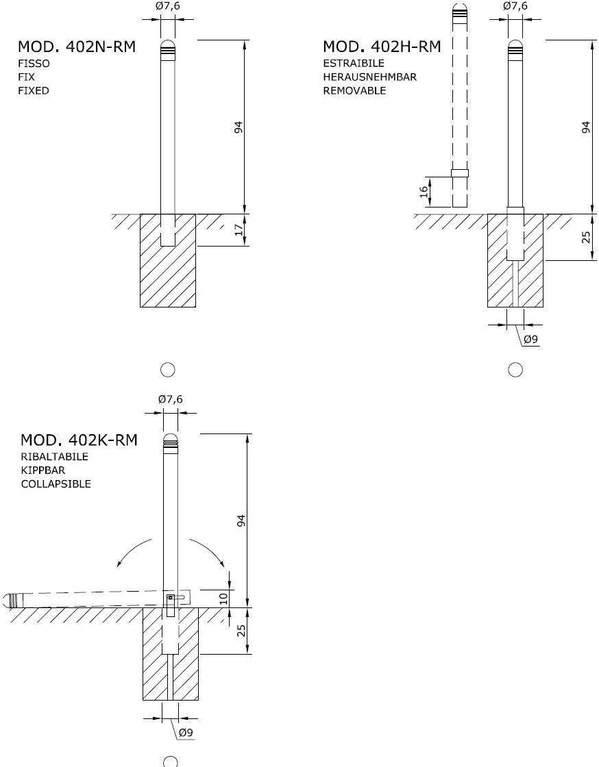 Euroform W Столб металлический  402, 403  - Вид №5
