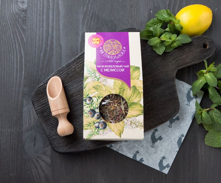 8444 Напиток чайный Можжевеловый чай с мелиссой Вкусляндия 