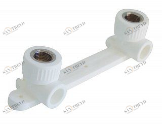 Водорозетка с планкой KALDE D25х1/2" полипропиленовая белая b04 3222BAT250B04