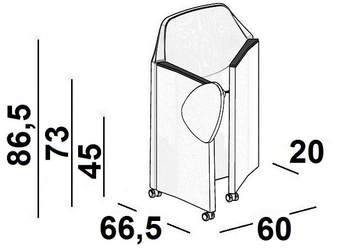 Luxy Кресло раскладное с подлокотниками на колесиках Nestar sun-id-1382512 - Вид №10