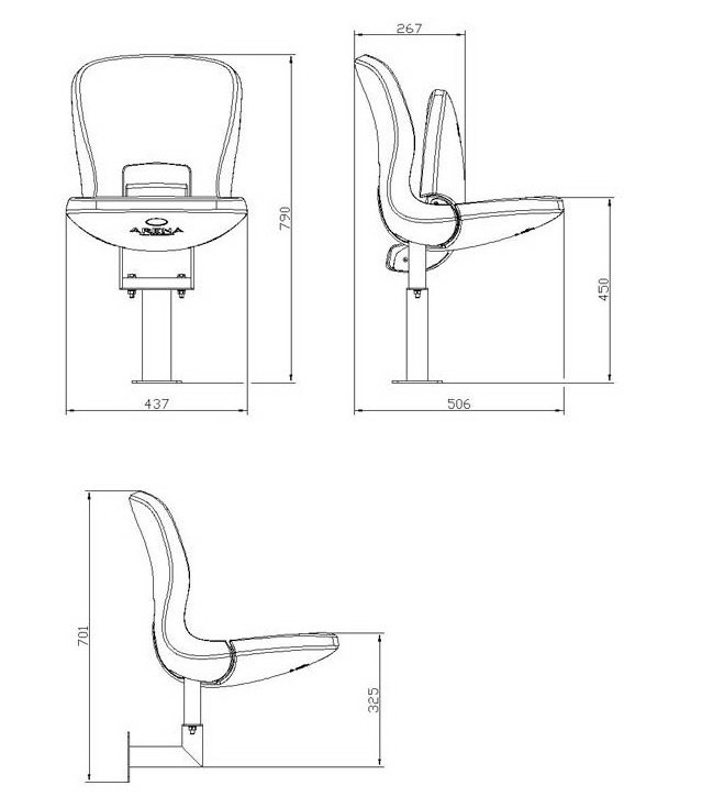Сиденье plast-grup арена 2 Plast-Grup sun-id-2067756 - Вид №1