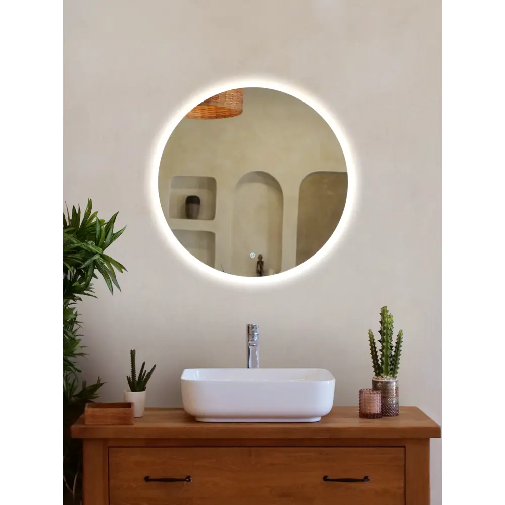 Зеркало Santreyd Флоренция с LED-подсветкой для ванной комнаты 89375378 STLM-1001370