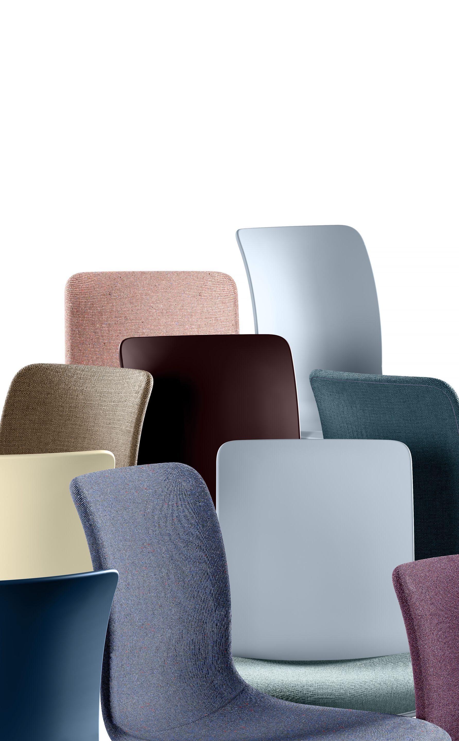 Вращающееся кресло для конференций из полипропилена с колесами IBEBI Nume ARCH-00146444 - Вид №3