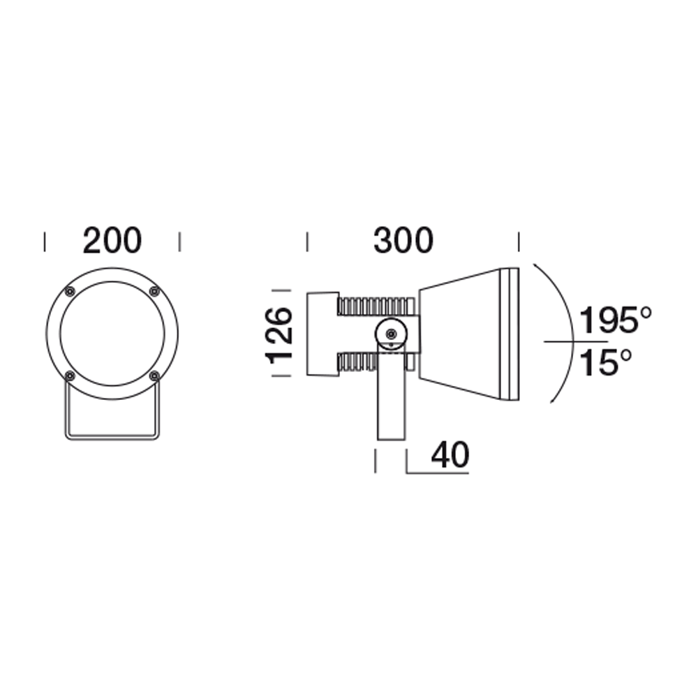 8422563 Проектор Platek SPRING Proiettore  SPRING Floodlight - 18 LED 4000K 28°  - Вид №14