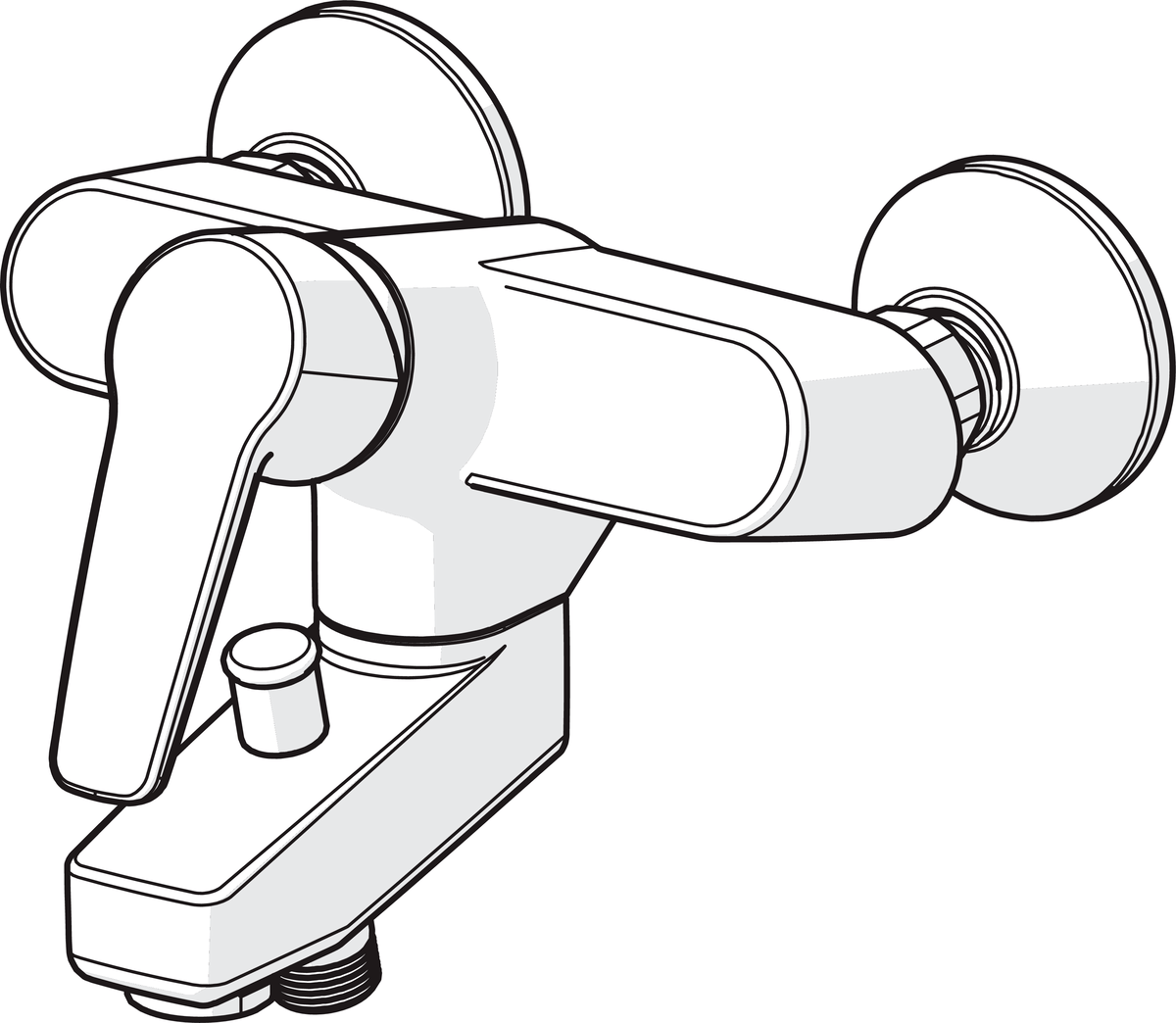 Oras 3972Y Cмеситель для ванны и душа 3972Y Saga Хром  - Вид №2