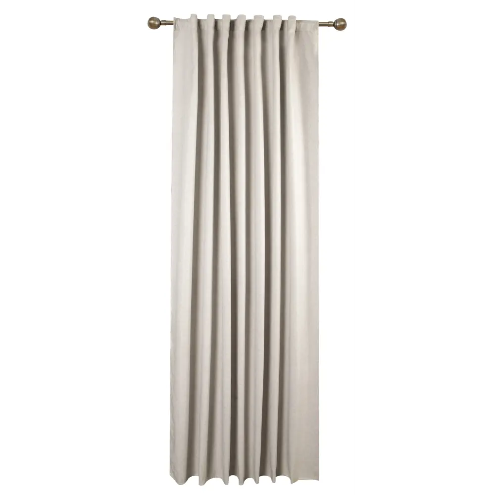 Штора Kreaforta Teora бежевая с лентой и скрытыми петлями 200x280 см 89405477 STLM-1572012 - Вид №1