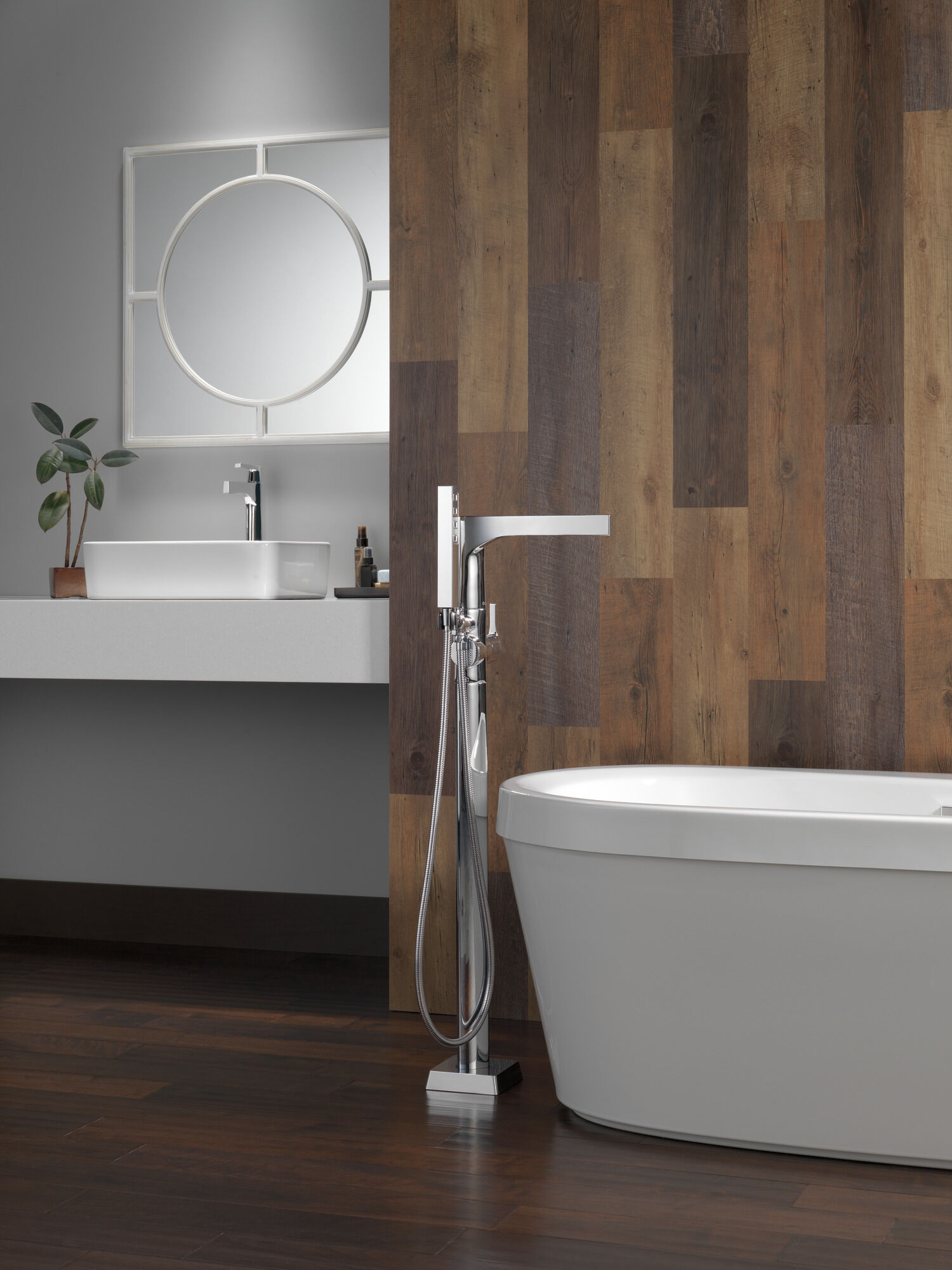 774-BL-DST Смеситель для ванной комнаты с одной ручкой Delta Faucet Zura Матовый черный  - Вид №1