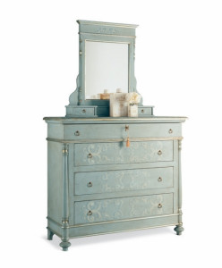 2822 Tifernoit Комод с точеными колоннами, 4 ящика Zona Notte