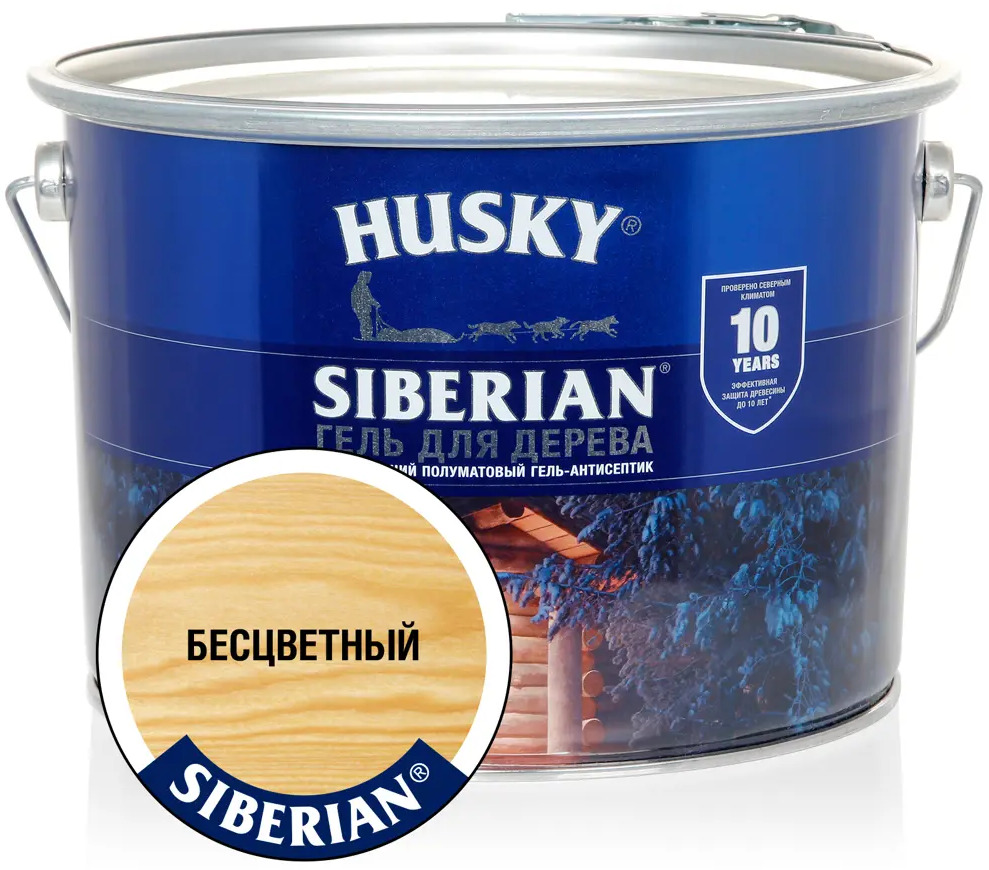 90286405 Антисептик HUSKY 25298 полуматовый бесцветный 9 л STLM-0856852