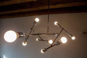 Стальной светодиодный подвесной светильник