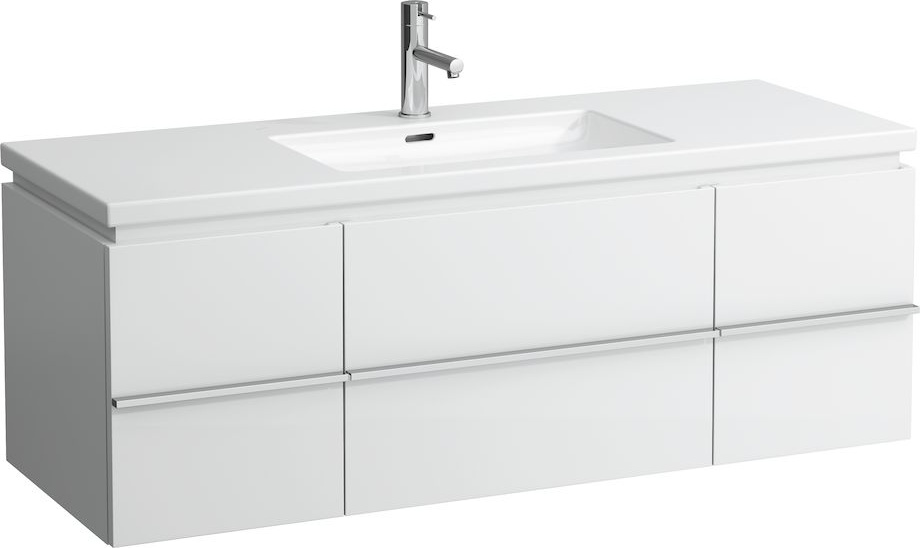 H4013120755191 Шкафчик под раковину, для раковин 816435, 2 выдвижных ящика, 2 дверцы, 2 стеклянные полки LAUFEN PRO - Вид №3