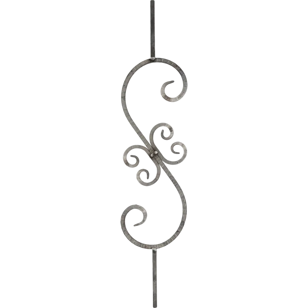 Santreyd S-образная кованая балясина для лестниц и балконов 81964928 STLM-0015745