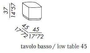 Meridiani Квадратный журнальный столик из полимекс® sun-id-1475865 - Вид №2