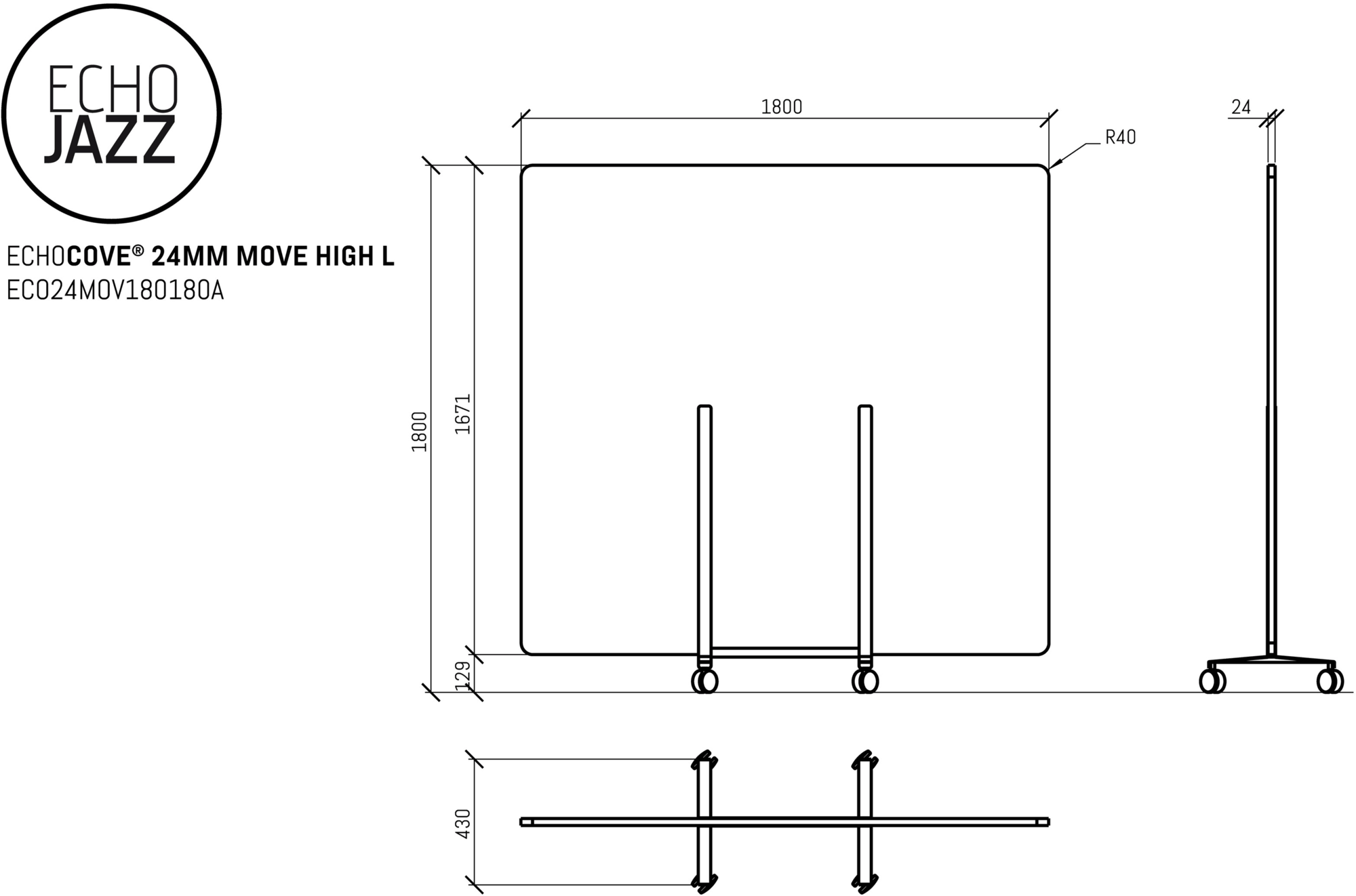 ECHOJAZZ Разделитель мобильного офиса на колесах sun-id-1480688 - Вид №7