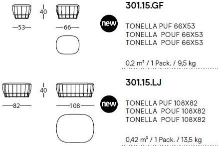 Sancal Пуф из ткани Tonella sun-id-1514118 - Вид №2