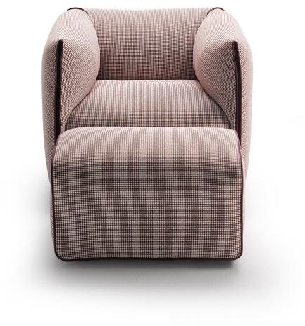 MDF Italia Кресло с обивкой из ткани с подлокотниками Mia sun-id-1380983 - Вид №1