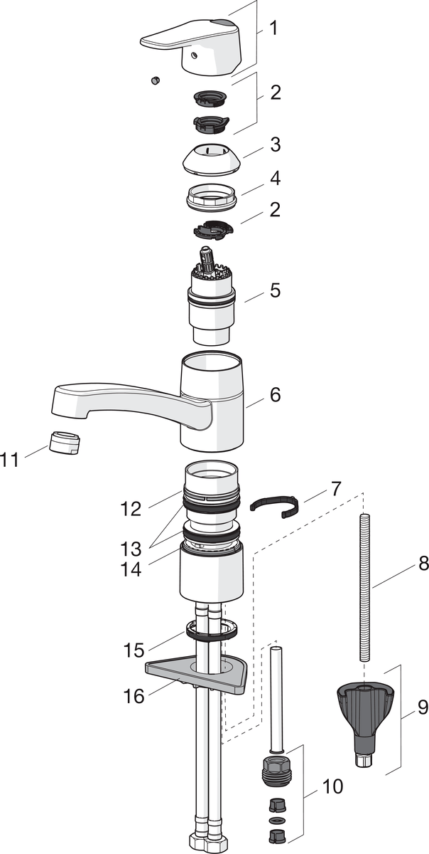Oras 1820FG Смеситель для кухни 1820FG Vega Хром  - Вид №4