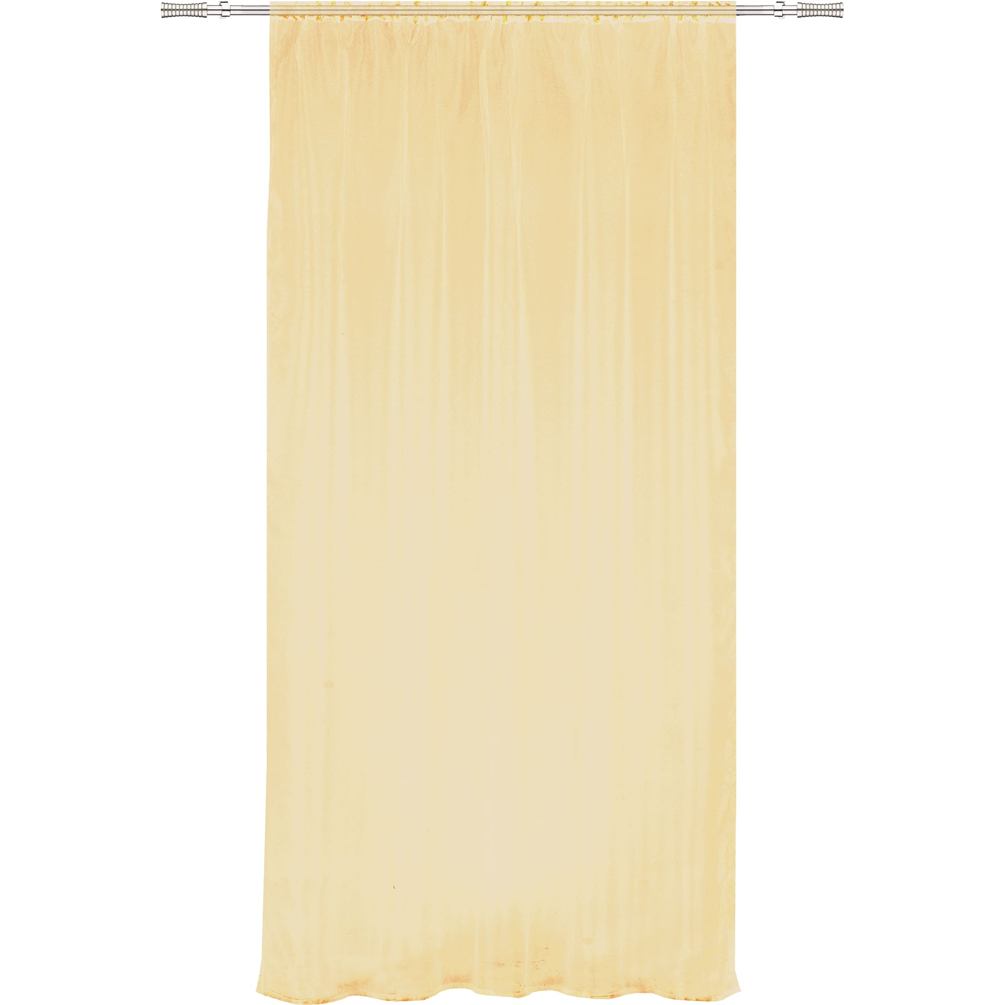 82285195 Тюль на ленте, 140x260 см, однотон, цвет золотой Santreyd 