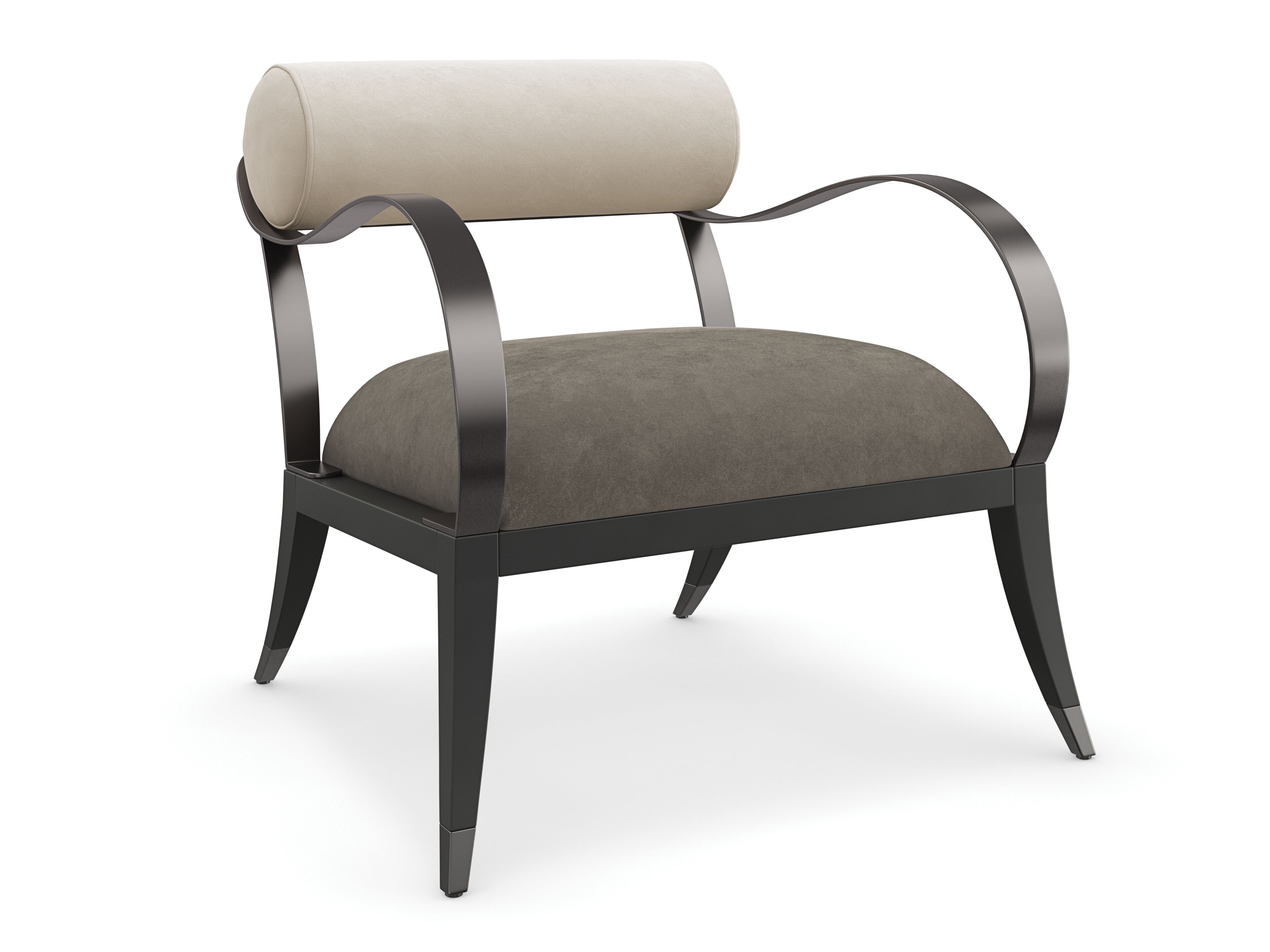 Кресло из мохера с подлокотниками Caracole HOMAGE ARCH-00100368