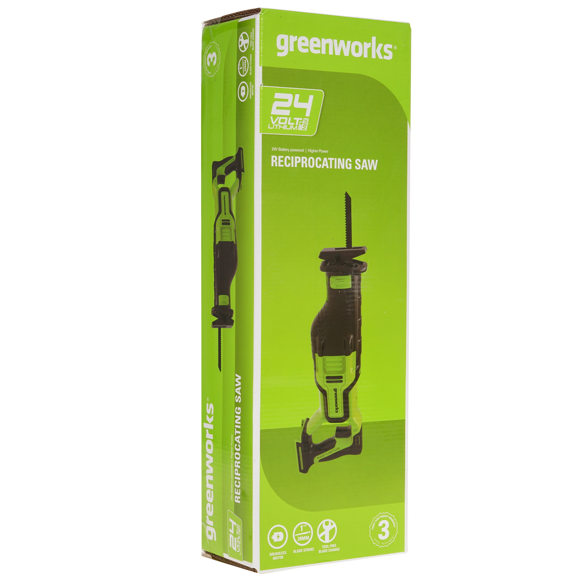 Сабельная пила GreenWorks GD24RS 24V  , Без ЗУ, Без АКБ 4766691 STDN-0027489 - Вид №6