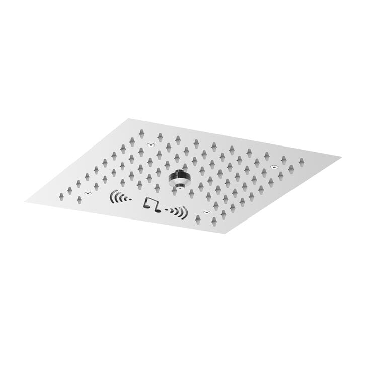 Квадратная встраиваемая душевая головка из нержавеющей стали с освещением Fontana Showers MAYOTTE ARCH-00043852 - Вид №1