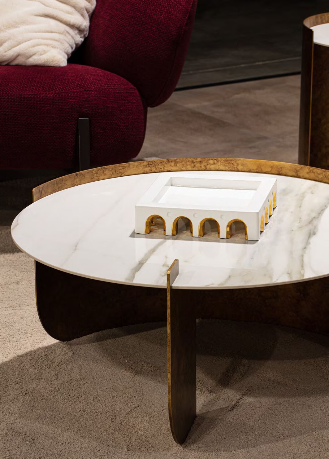 Круглый керамический журнальный столик CASA +39 ENCORE Italia ARCH-00094241 - Вид №5