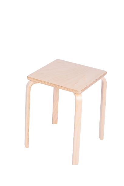 84758350 Табурет квадратный 45x43.5x40 см дерево с водным лаком STLM-0054698 Santreyd  - Вид №4