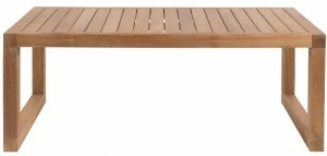 Il Giardino di Legno Низкий прямоугольный столик для сада из тика Boxer Boxr0493