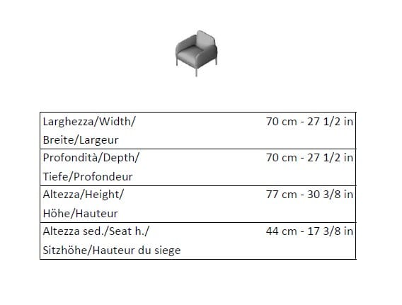Кресло с подлокотниками для контракта La Cividina ARCH-00034756 - Вид №5