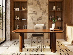 Деревянный прямоугольный стол