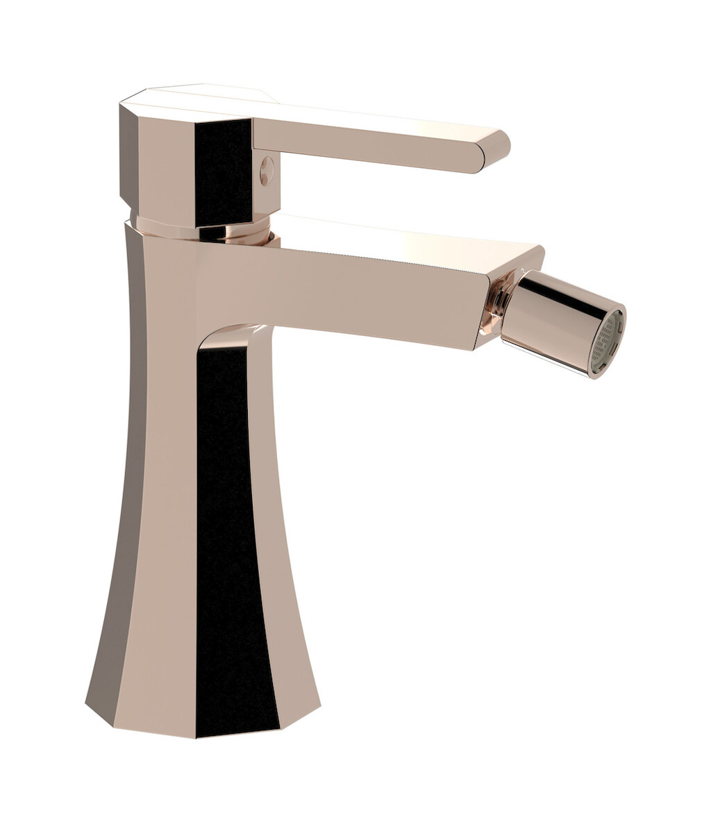 Смеситель для биде на 1 отверстие в комплекте с донным клапаном. WE ARE IB bl220rs Rose Gold Belmondo 