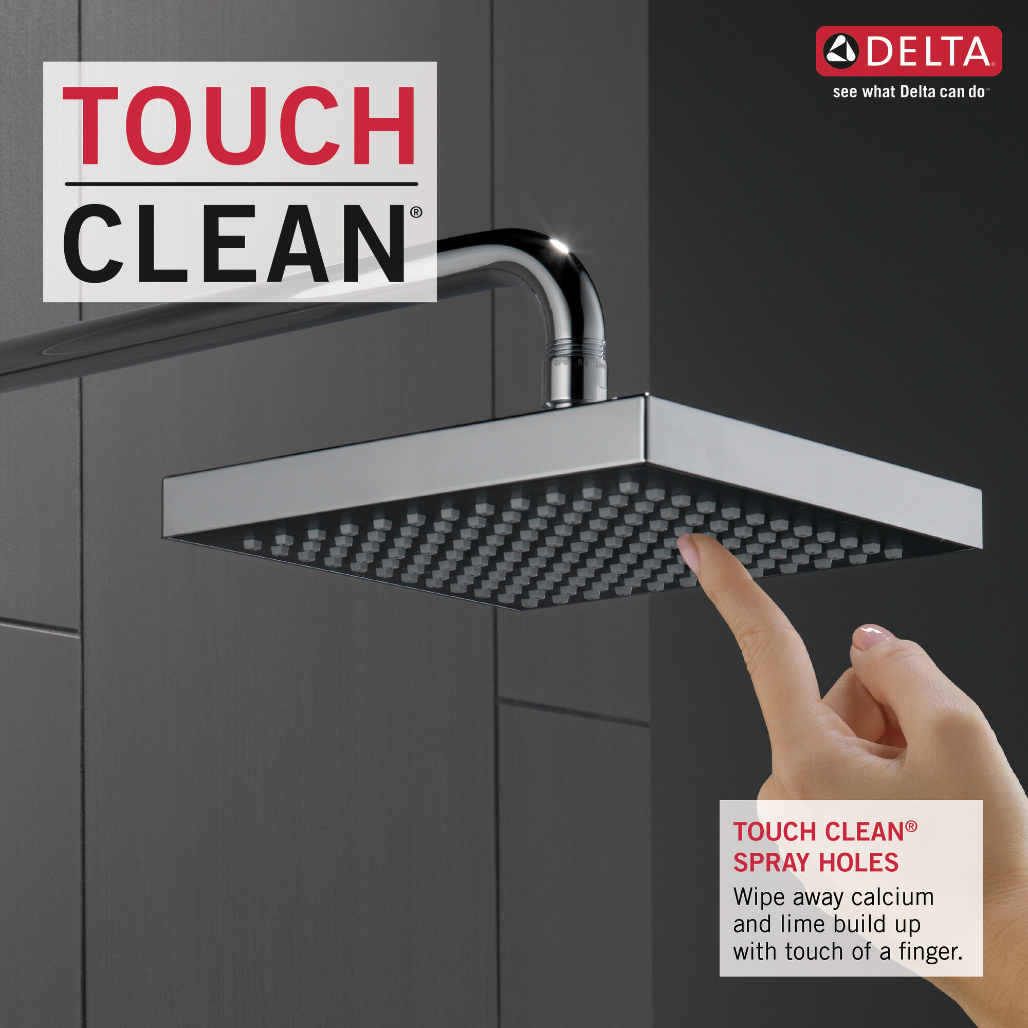 RP50841 Душевая лейка Raincan с одинарной настройкой Delta Faucet Universal Showering Хром  - Вид №4