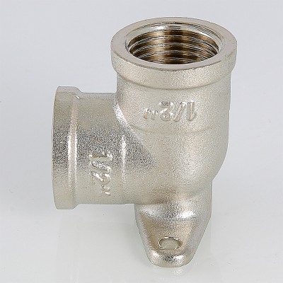 VTr.751.N.0004 Фитинг резьбовой – угольник с креплением (водорозетка) Valtec 1/2"  - Вид №14