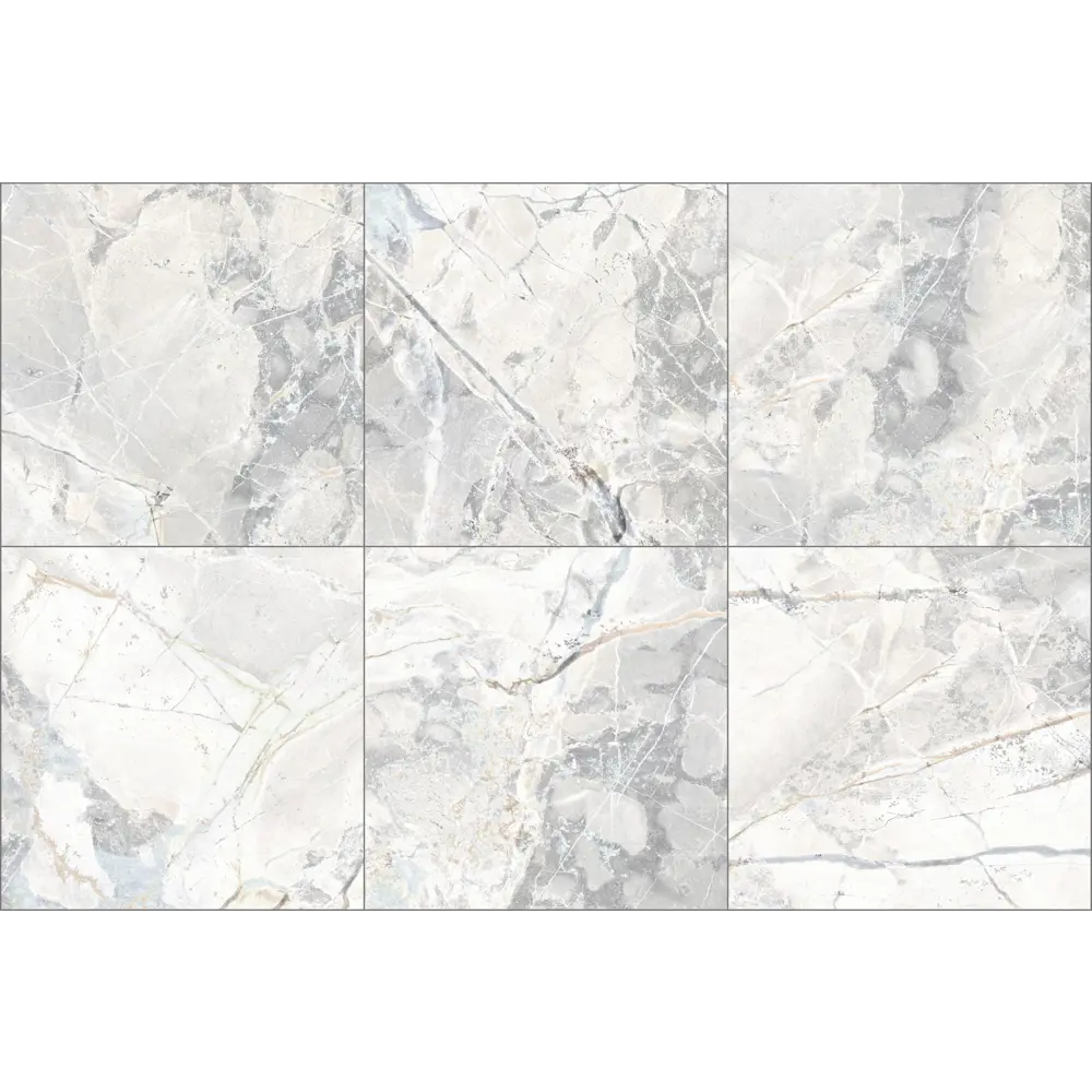 Керамогранит Beryoza Ceramika Tyndal Gp White 50x50 см 1.5 м² цвет белый/серый 84407254 STLM-2153816 BERYOZA CERAMICA - Вид №2
