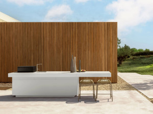 Металлическая наружная кухня