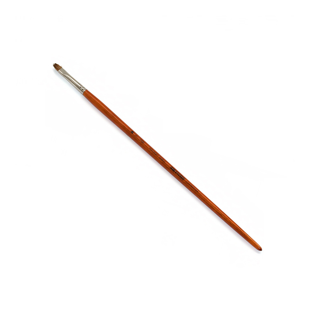 1105206 Кисть колонок Удлиненная ручка плоская длинная ручка №06 ХМ 