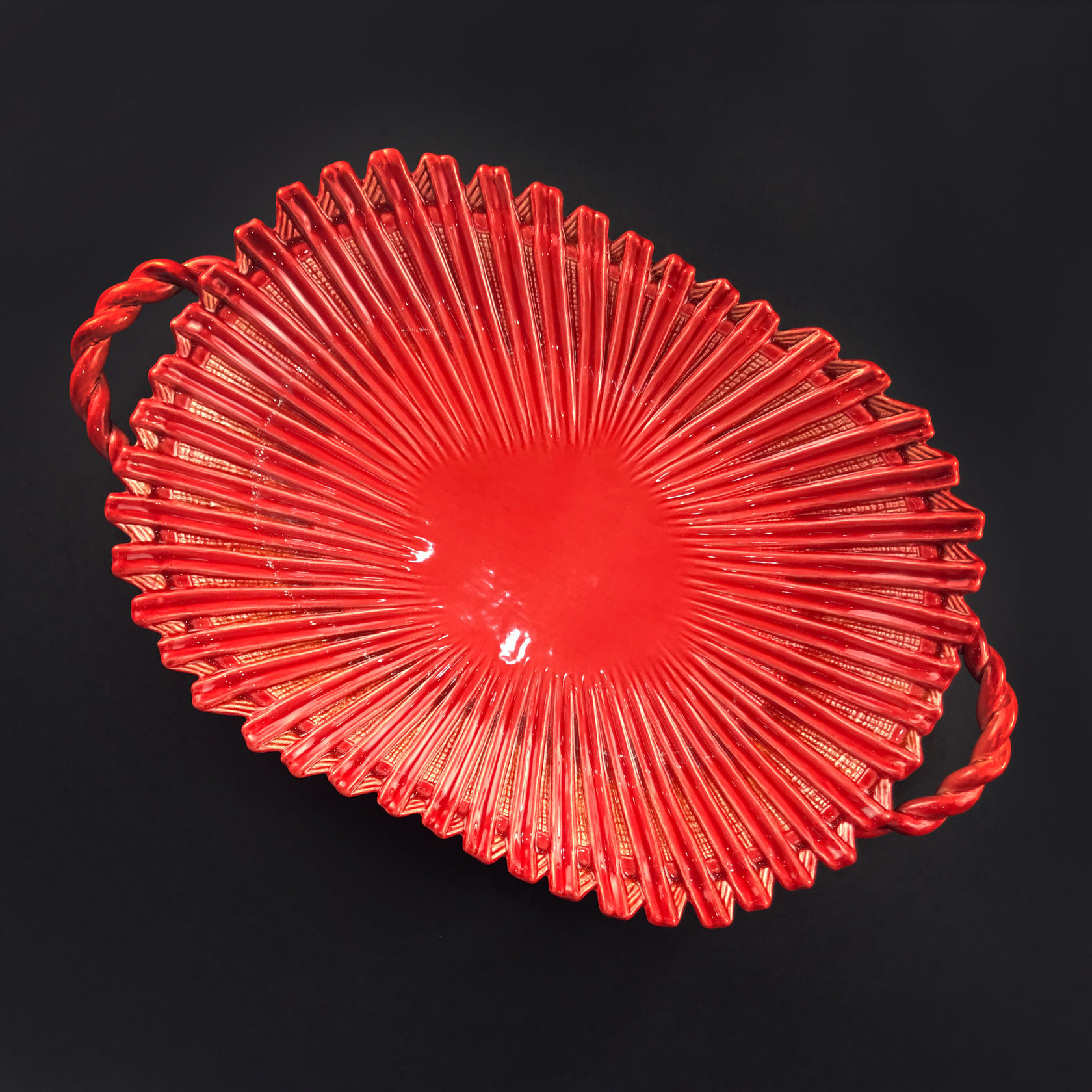 Хлебница (однотонная) Красный PROVANSFAIENCE sun-id-994683 - Вид №2