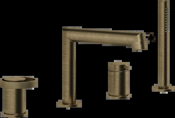 Смеситель для ванны 63337 713 Gessi Anello СТАРИННАЯ ЛАТУНЬ