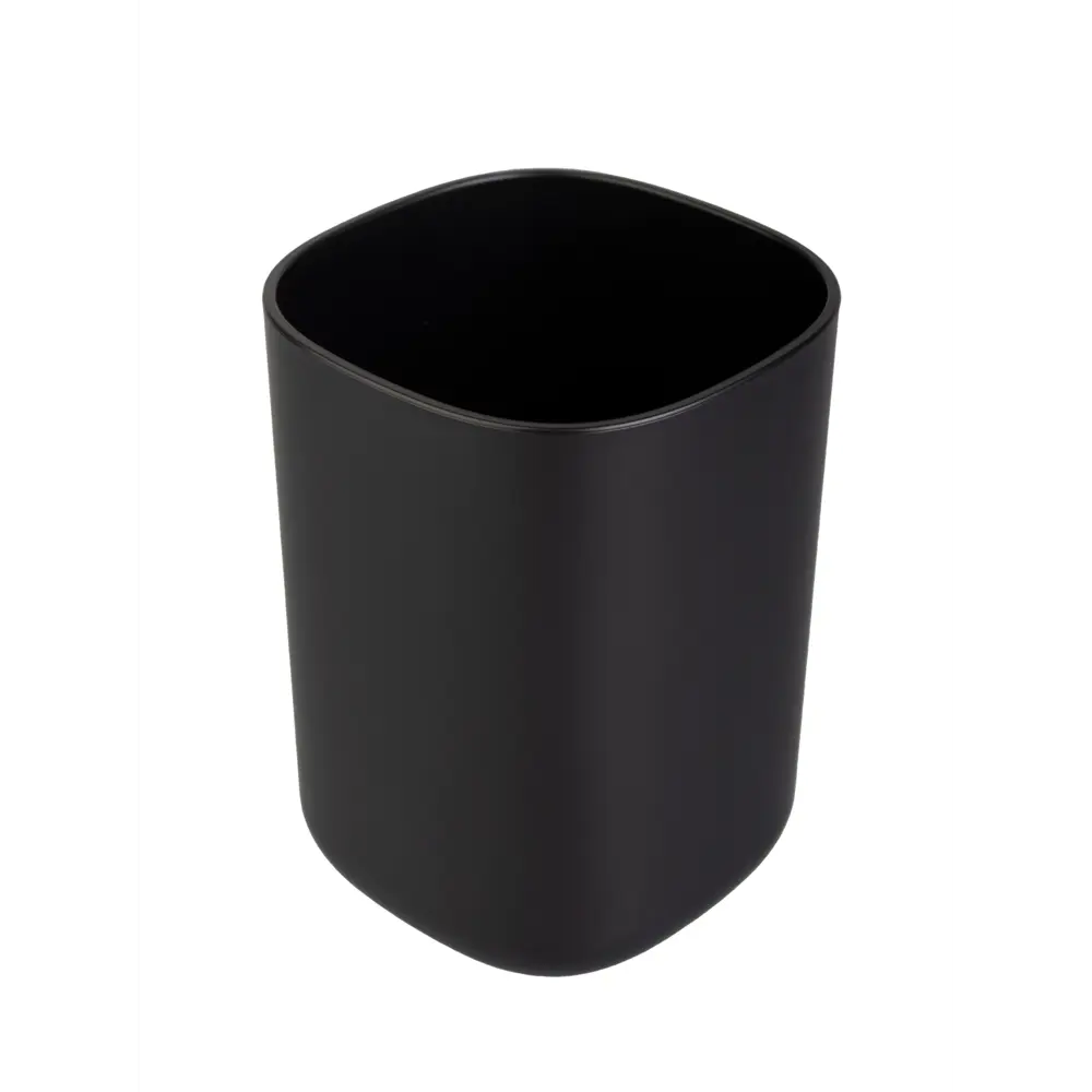 Стакан для зубных щёток Аквалиния Mystery пластик цвет черный STLM-2140266 - Вид №1