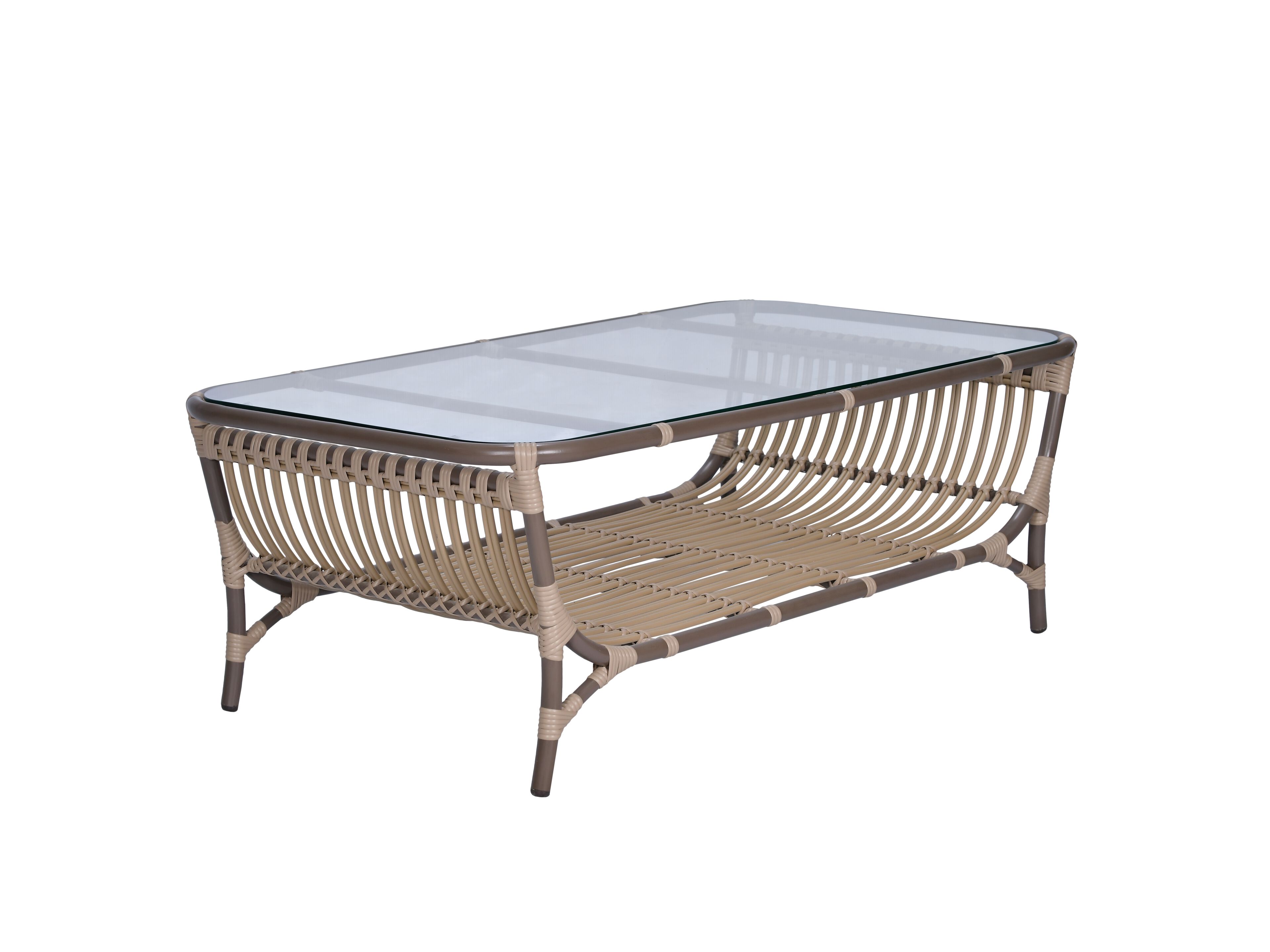 Прямоугольный садовый журнальный столик из синтетического волокна cbdesign ARCH-00005165