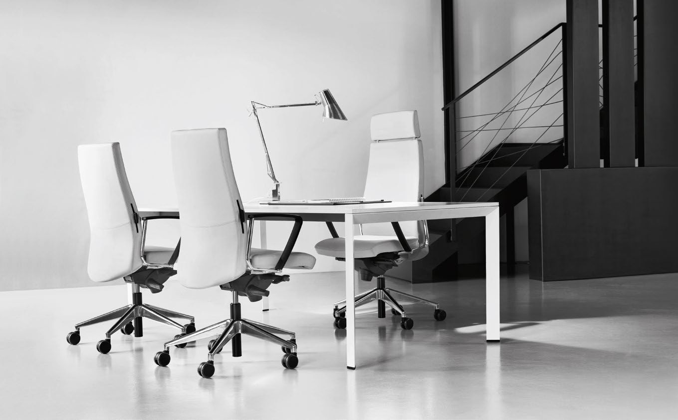 Кожаное вращающееся офисное кресло с подголовником Ares Line Trendy ARCH-00054457 - Вид №3